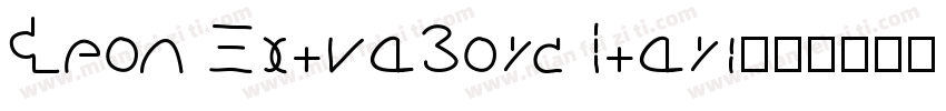 Geon ExtraBold Itali字体转换